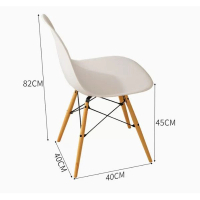 電腦桌臺式實木（【北歐椅鉗合金加厚款】暖白色+實木腿 ）