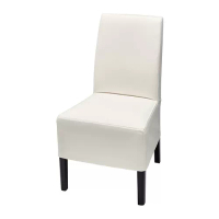 BERGMUND 椅子附中長型椅套, 黑色/inseros 白色