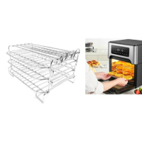 Air Fryers Rack Stainless Steel Multilayers Dehydrator Rack Toast Rack Air Fryers Tool Kitchen Accessories for DZ201/550