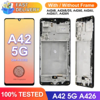 Amoled A42 5G Display Screen, for Samsung Galaxy A42 5G A426B A426B/DS Lcd Display Digital Touch Screen with Fingerprints