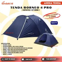 SKY - Tenda Tendaki Borneo 4 | Moluccas 4 | Tenda Compass 4P Kapasitas 4 orangTendaki Borneo 4 Doubl