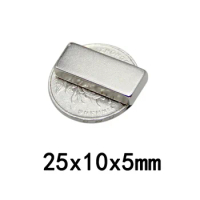 25x10x5 Strong Neodymium Magnet Thickness 5mm Block Permanent Magnets 25x10x5mm Powerful Magnetic 25*10*5