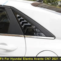 Exterior Accessories For Hyundai Elantra Avante CN7 2021-2023 Rear Window Louver Shutter Spoiler Panel Side Vent Cover Trim 2PCS