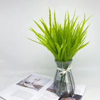Artificial Plastic Wheat Grass Shrub, Outdoor Garden, Indoor and Outdoor Decoration, Seedling Grass