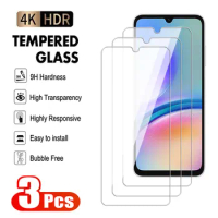 3Pcs 9D Protective Glass For Samsung Galaxy A05 A15 A25 A35 A55 Tempered Screen Protector S23 FE S24 Plus Ultra Transparent Film