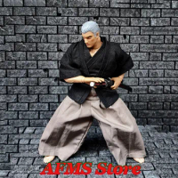 1/12 Men Soldier Samurai Japanese Ninja Uniform Classic Black Long Sleeve Jacket Pants Fit 12Inch Mezco Gw Strong Action Figure