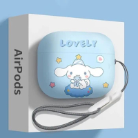 Cute Sanrio Cinnamoroll Airpods Case Wireless Bluetooth Headphone Case Airpods Pro 2 Soft Shell Fall Prevention Seamless Fit