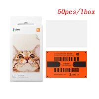 Original Xiaomi Mijia ZINK Pocket Printier Self-adhesive Photo Print Paper 50 Sheets for Xiaomi 3-inch Mini Pocket Photo Printer