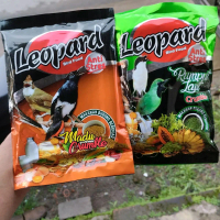 Voer Kasar Leopard untuk Burung Kicauan - Varian Kuning atau Madu Kasar dan hijau rumput laut