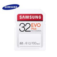SAMSUNG EVO Plus Memory Card Micro SD 100MBs 32GB 64GB 128GB 256GB Class 10 UHS-I Speed For 4K and FHD Video Camera SDXC SDHC