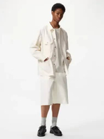 UNIQLO Celana Pendek Jeans Jorts PRIA OFF WHITE L