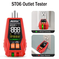 US Plug Electric Voltage Detector Digital Display Outlet Checker Safety Tester Socket Receptacle Tester Outlets Electician Tool