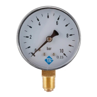 1/4 Inch Manometer 0-10 bar Compressed Air Pressure Gauge Air Water Oil Gas Measurement Hydraulic Pressure Tester