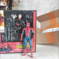 In Stock 16cm Anime Marvel Spiderman Action Figure Medicom Mafex 075 The Amazing Collectible Model Kids Gift For Girl Toy Figure