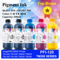 500ML*5 Set PFI-120 Pigment Ink PFI120 For Canon TM200 TM205 TM300 TM305 200 205 300 305 Printer Inks 5 color BK C M Y MBK