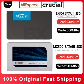 Crucial X6 500GB 1TB 2TB 4TB Portable SSD – Up to 540MB/s – USB 3.2 –  External Solid State Drive, USB-C - AliExpress