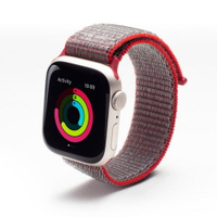 強強滾優選~ Gear4 Apple Watch 尼龍編織運動錶帶 - 紅色