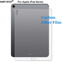 For Apple iPad mini 6 mini6 Pro Air 3 4 11 12.9 2020 2021 3D Anti-fingerprint Carbon Fiber Back Skin Film Rear Screen Protector
