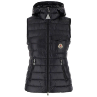 【MONCLER】女款 GLYGOS 連帽羽絨背心-黑色(1號USA-S、2號USA-M、3號USA-L、4號USA-XL)