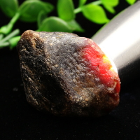 如鴻天然紅剛玉原石擺件水晶礦石兒童寶石標本淘沙科普教學石頭