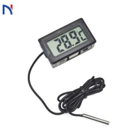Digital Thermometer Fridge Freezer Temperature Meter Mini Digital LCD Temperature Meter Electronic Thermometer Sensor Tester