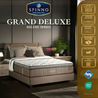 Spinno Springbed Kasur grand deluxe plush top latex spring 3 zone flexy coil system silicon soft tou