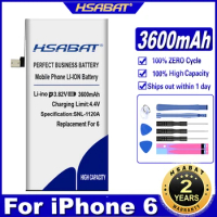 HSABAT 3600mAh High Capacity Battery Use For iPhone 6 4.7'' for iphone 6 4.7 inch free tools+Sticker for iphone6