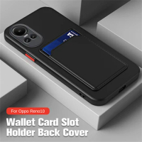 Card Bag Candy Color Phone Case For Oppo Reno10 Pro+ Soft TPU Shockproof Cover Coque For Oppo Reno 10 Pro Plus Reno10Pro 10Pro