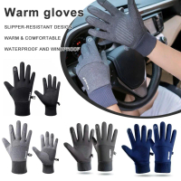 Winter Warm Full Fingers Waterproof Wind Proof Cycling Screen Motorcycle Ski Running Gloves N1T4