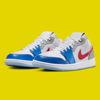 【NIKE 耐吉】休閒鞋 Air Jordan 1 Low SE Philippines 白藍紅 男鞋 FN8901-164