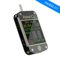 FNIRSI-C1 Type-C PD Trigger USB-C Voltmeter Ammeter Protocol Test Type-C Meter Power Bank tester With PC Software Fast Charging