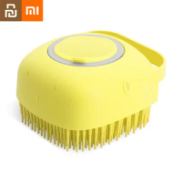 Xiaomi Shampoo Massager Brush Pets Dogs Cat Short Hair Soft Silicone Brushes Massage Comb Grooming Scrubber Shower Bathing Brush