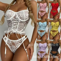 New Plus Size Lingerie Womens Sexy Multi -colored Sling Bra set Ladies Thong G-String Underwear Lace Pure Desire Underwear18xxx
