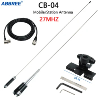27MHz CB Radio Antenna PL259 Male CB Antenna Compatible with CB-27 CB-40M AT-6666 AT-5555N Mobile Radio Police Scanner