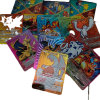 MAINAN KARTU POKEMON RAINBOW AMPLOP(ISI 10 KARTU) /MAINAN KARTU POKEMON WARNA WARNI/MAINAN KARTU POK