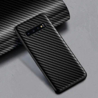 Carbon Fibre Shockproof Slim Case for Samsung Galaxy S10 Plus Lite S10E 5G Non-Slip Full Body Protective Phone Case