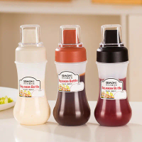 [EE Toy Story] Kitchen five-hole sauce bottle, salad ketchup squeeze bottle, condiment bottle, oyste