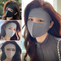 Sun Protection Face Mask For Women Anti-UV Cloth Mask Ice Silk Face Mask Breathable Eye O1D1