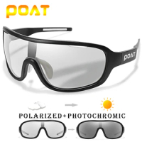 POAT BRAND Men Women Polarized Photochromic Outdoor Road Cycling Eyewear Sports Cycling Fishing Sunglasses Male Bike Glasses