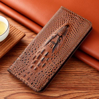 Crocodile Head Leather Cover for XiaoMi Redmi Note 5 6 7 8 8T 8 9 9s 9T Pro Max Phone Card Pouch Flip Cover