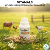 VITAMALS Suplemen Organik Cair 100Ml - Untuk Ternak Ayam Kampung Broiler Petelur Bebek Peking Mening