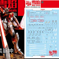 for MG 1/100 ZGMF-X56S/B Sword Impulse Master Grade Mobile Suit SEED Destiny XY Water Slide Cut UV Light-Reactive Decal Sticker