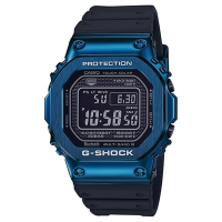 CASIO 卡西歐  G-SHOCK 電波藍牙電子錶-藍x黑_GMW-B5000G-2_43.2mm
