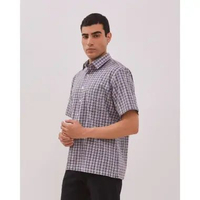 ARNOLD PALMER Kemeja Lengan Pendek Motif Kotak Putih Pria - P-EACE10-U5 XL