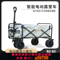 【台灣公司 可打統編】電動露營車智能電動小推車折疊式電動推車戶外運動電動車
