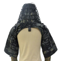 Tactical Sniper Ghillie Suit Airsoft Military Lightweight Ghillie Hood Camouflage Sniper Shooting Ghillie Jacket