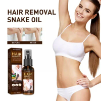 Sdatter 30ml Snake Oil Spray Hair Removal Growth Fast Inhibitor Body Spray Beauty Removal Hair Legs Armpit Care Painless