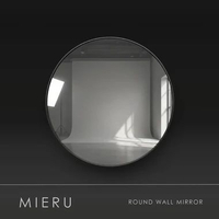 MIERU - Cermin Bulat Minimalis | Round Wall Mirror | Cermin Dinding Estetik - XIONCO JABODETABEK
