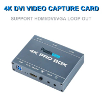 Capture Crystal-Clear Video with the 4K PRO BOX DVI HDMI VGA to USB3.0 Capture Card HD video capture device HDMI Loop Out