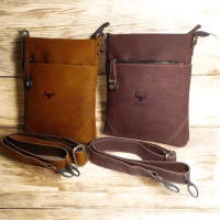 Tas Selempang Pria Kulit Asli Crazy Horse